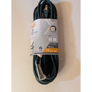 HDX Indoor Extension Cord 12 ft 16-Gauge‎ 13A Green 3-Outlet Cube Tap New Sealed